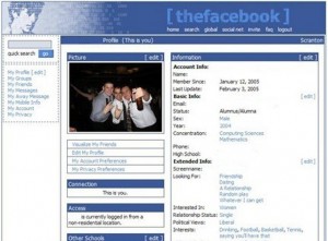 Facebook em 2005